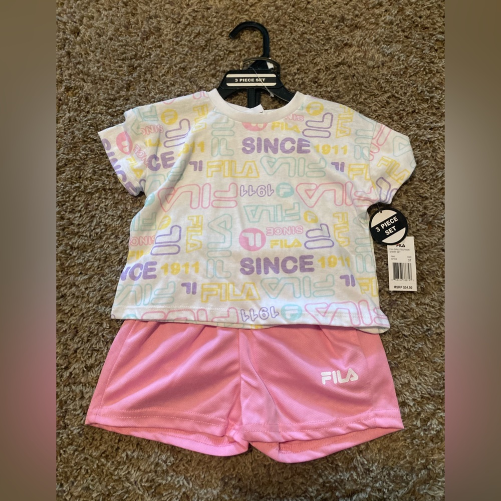 Fila shorts, tank and T-shirt